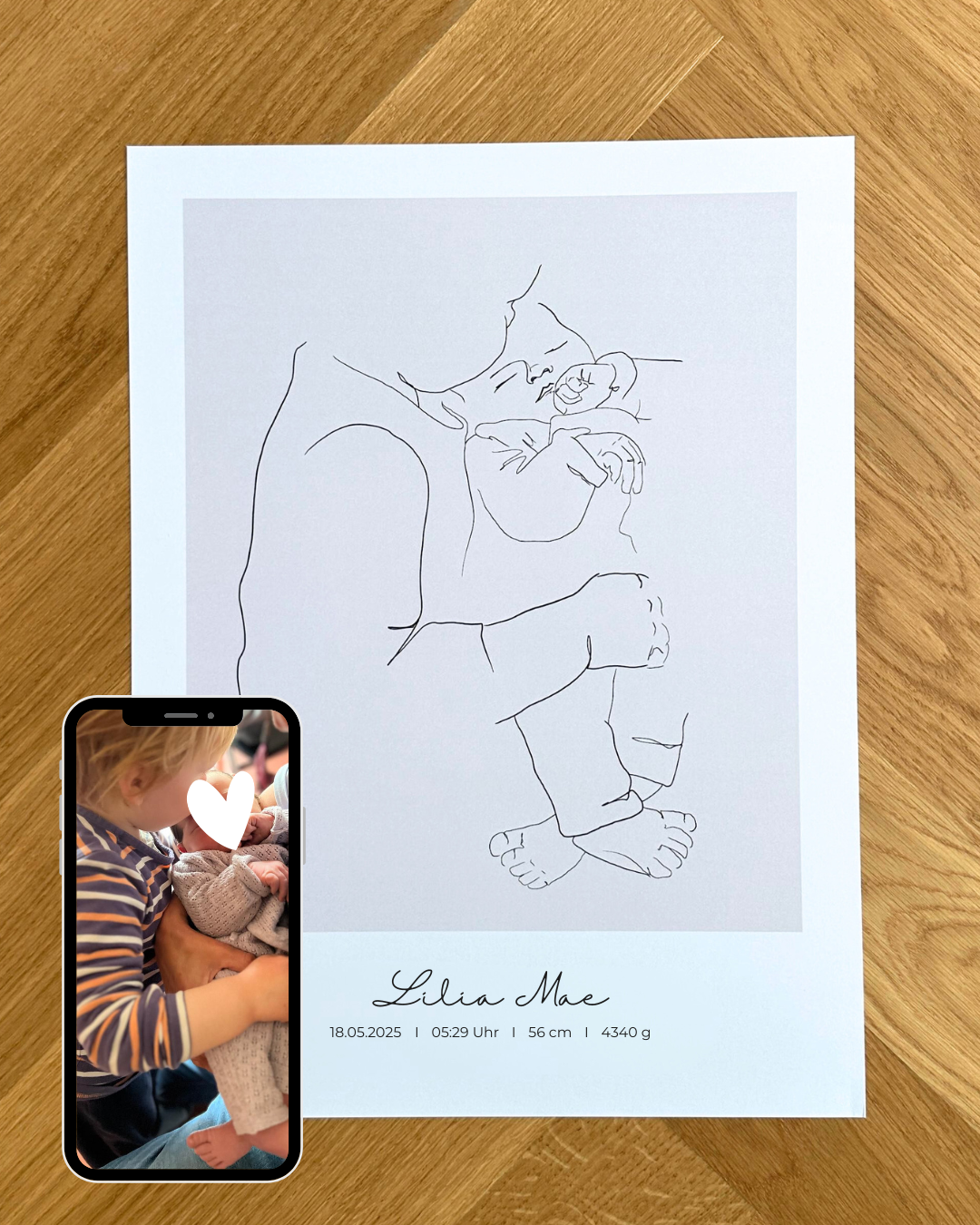 Dein Foto als Line Art