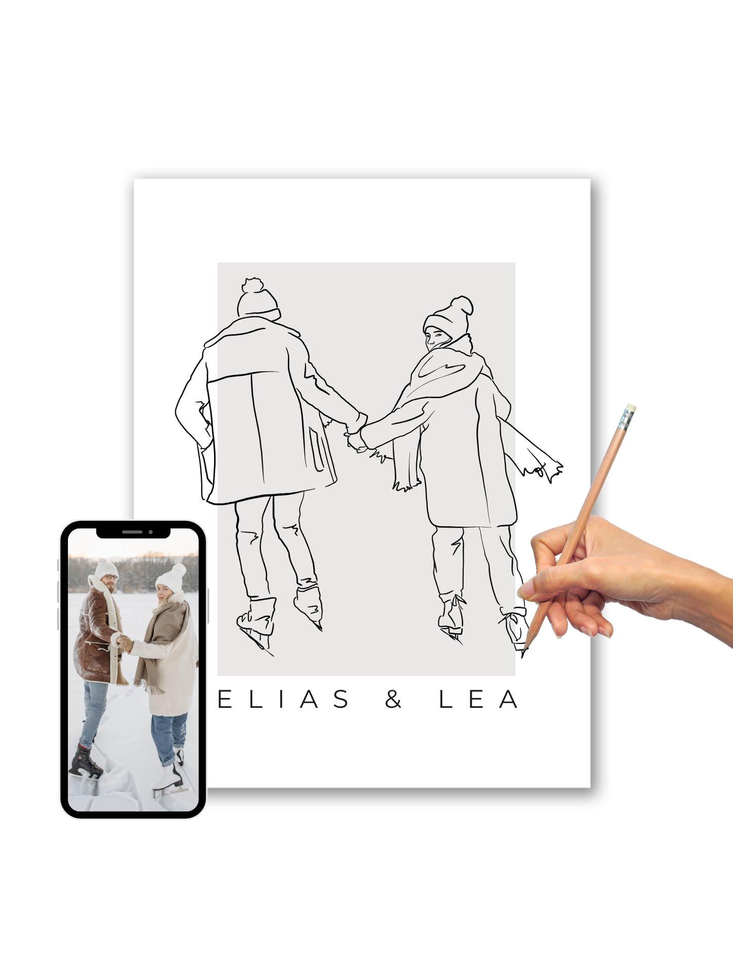 Dein Foto als Line Art