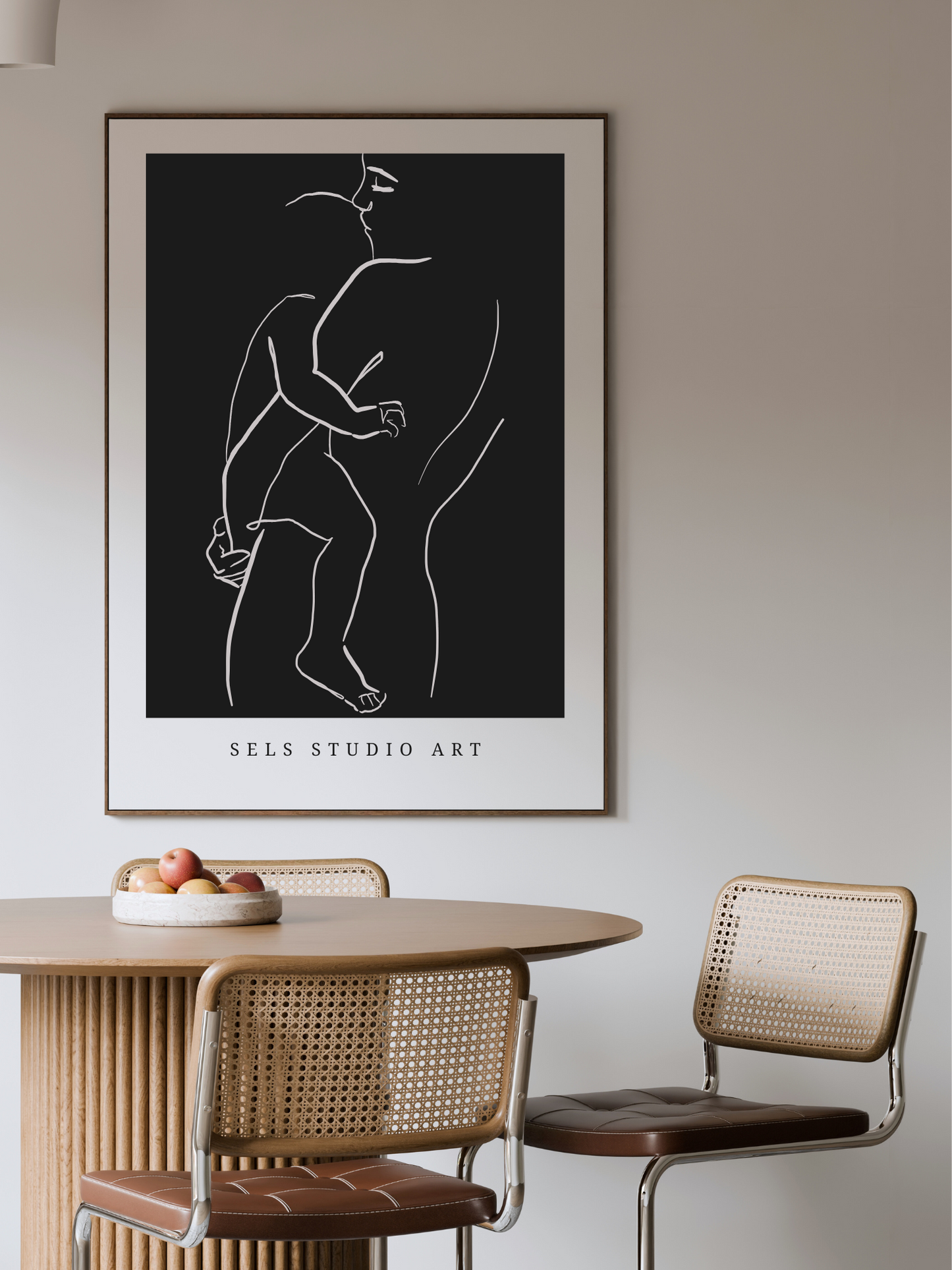 Motherlove | Mutter Kind Line Art Poster