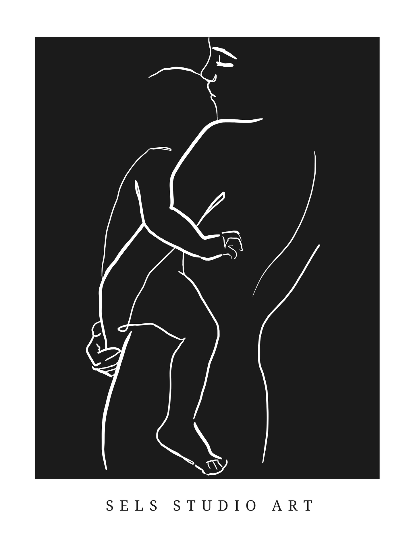 Motherlove | Mutter Kind Line Art Poster