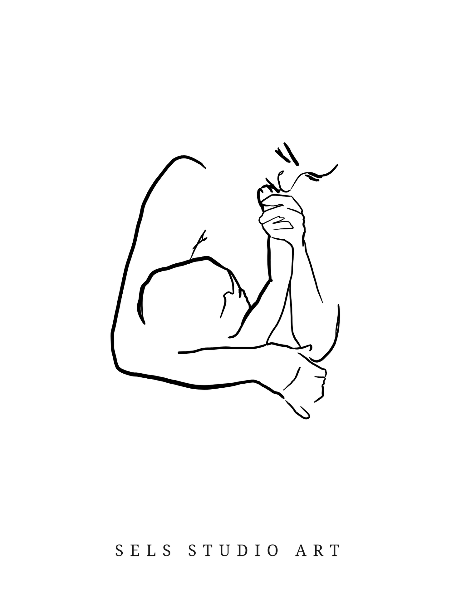 Breastfeeding Artwork | Mutter und Kind Stillen Line Art Poster