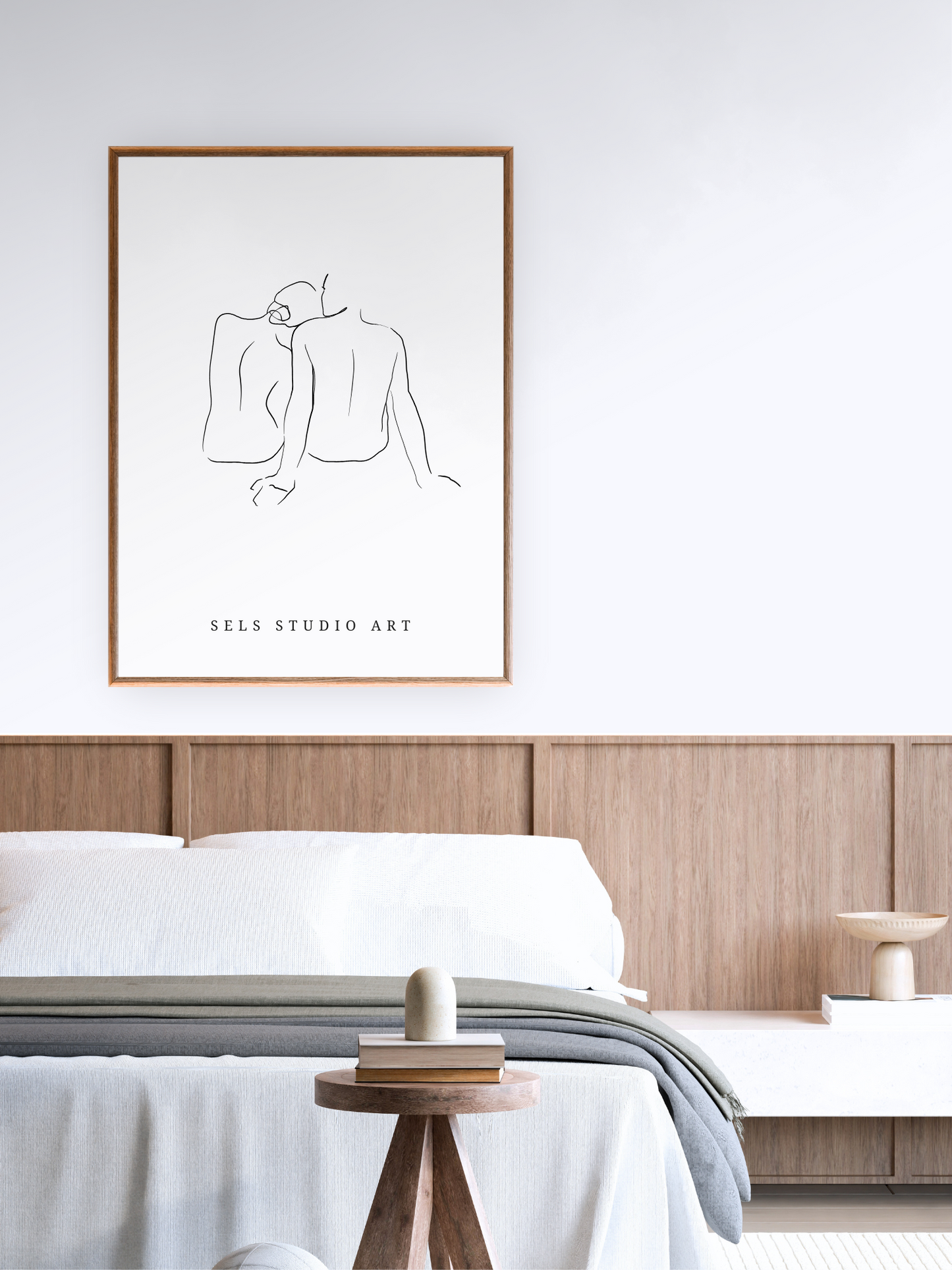 Silent Love | Paar Line Art Poster