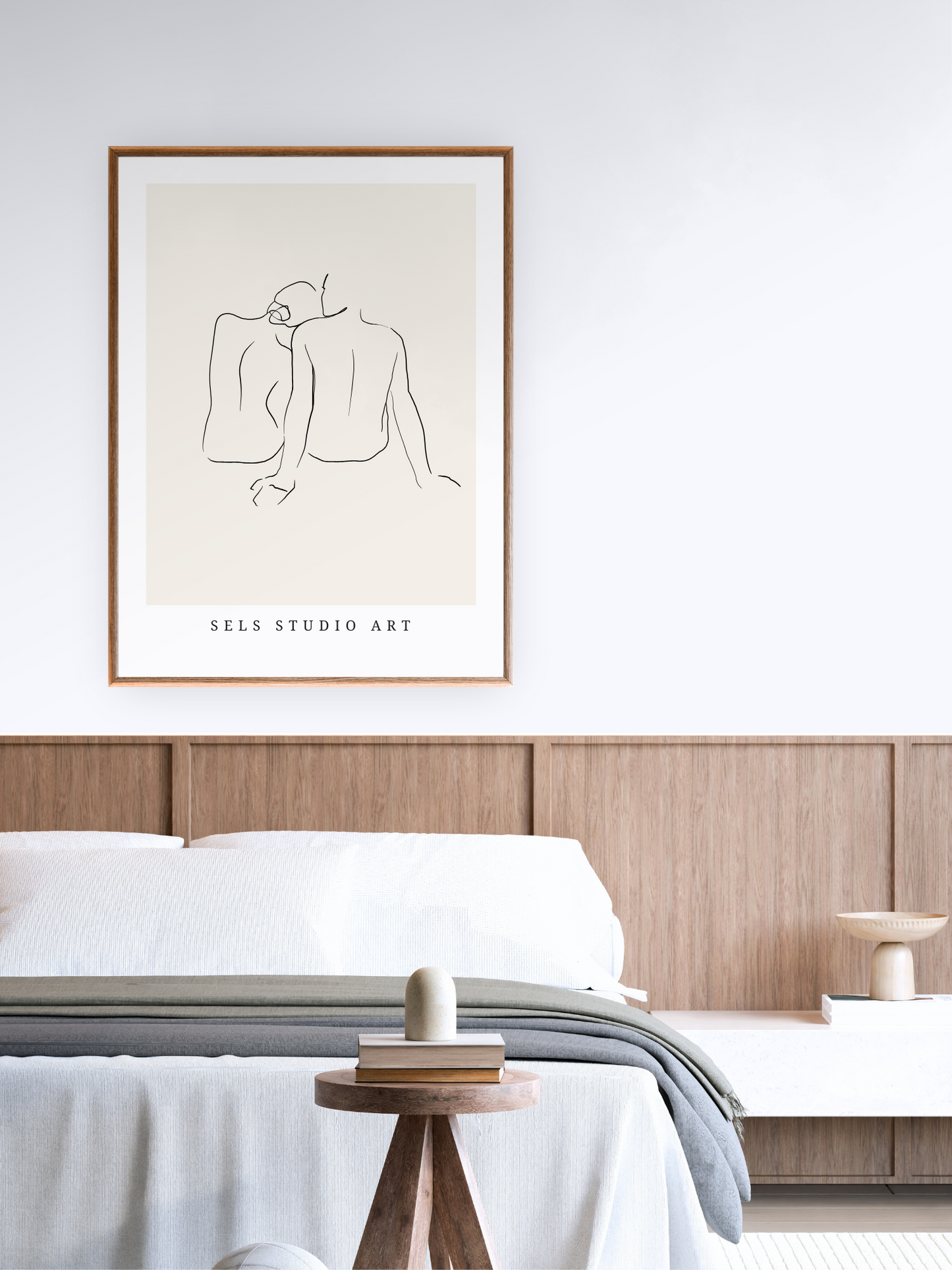 Silent Love | Paar Line Art Poster