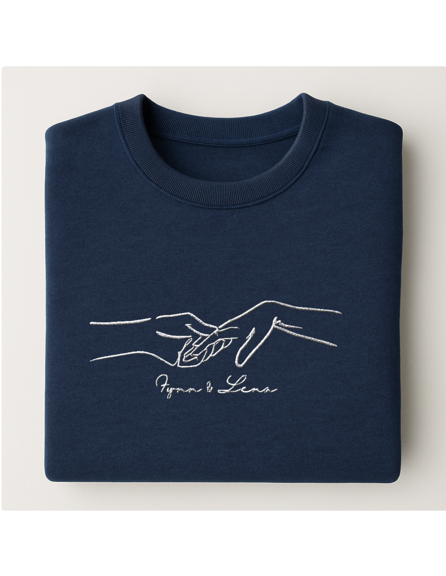 Personalisierte Line Art Couple Sweatshirt