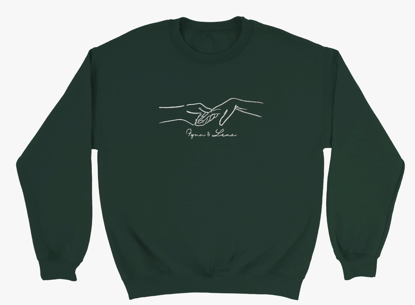 Personalisierte Line Art Couple Sweatshirt