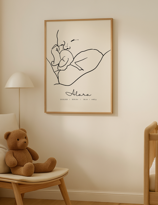 Dein Foto als Line Art | Baby