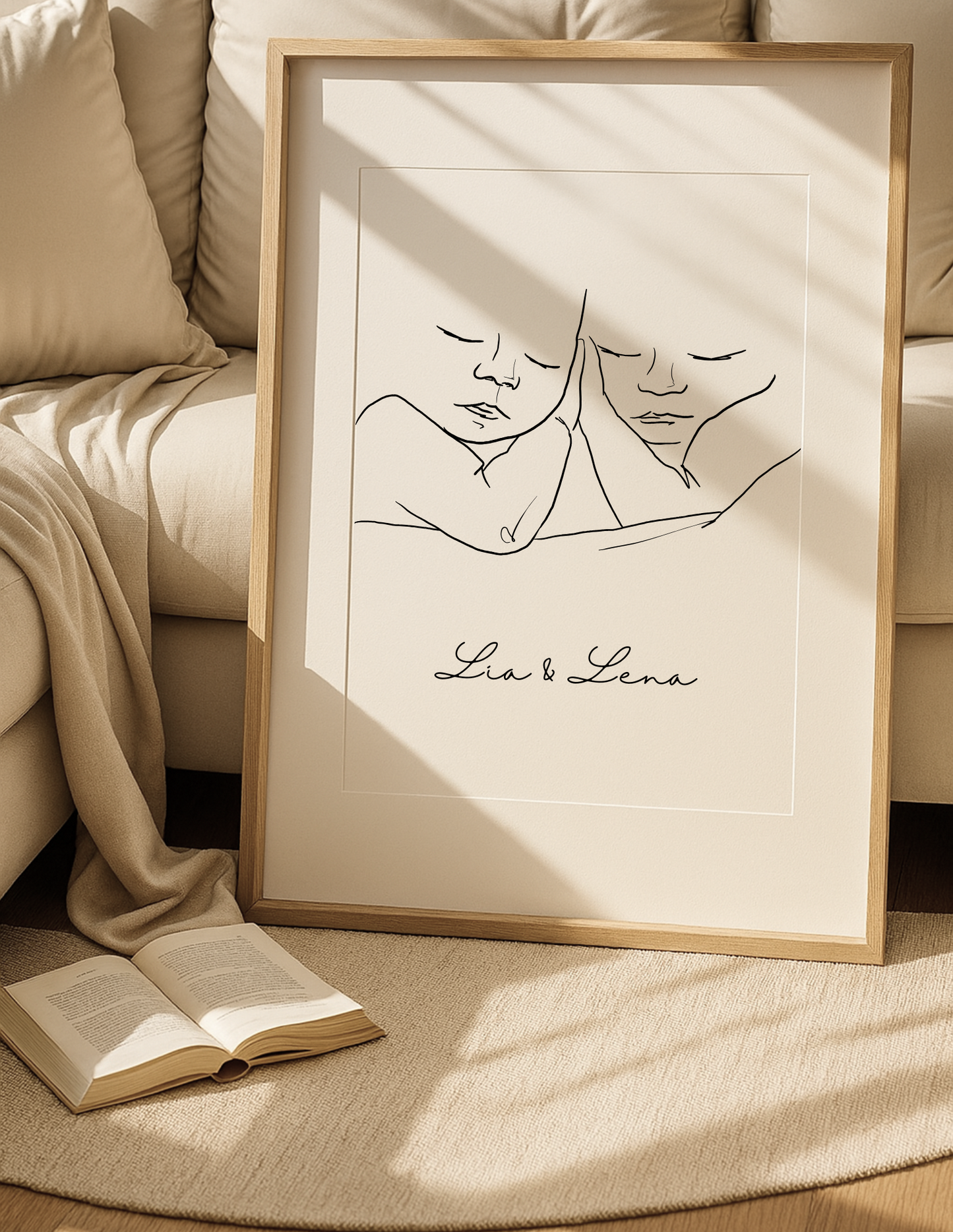 Dein Foto als Line Art | Baby