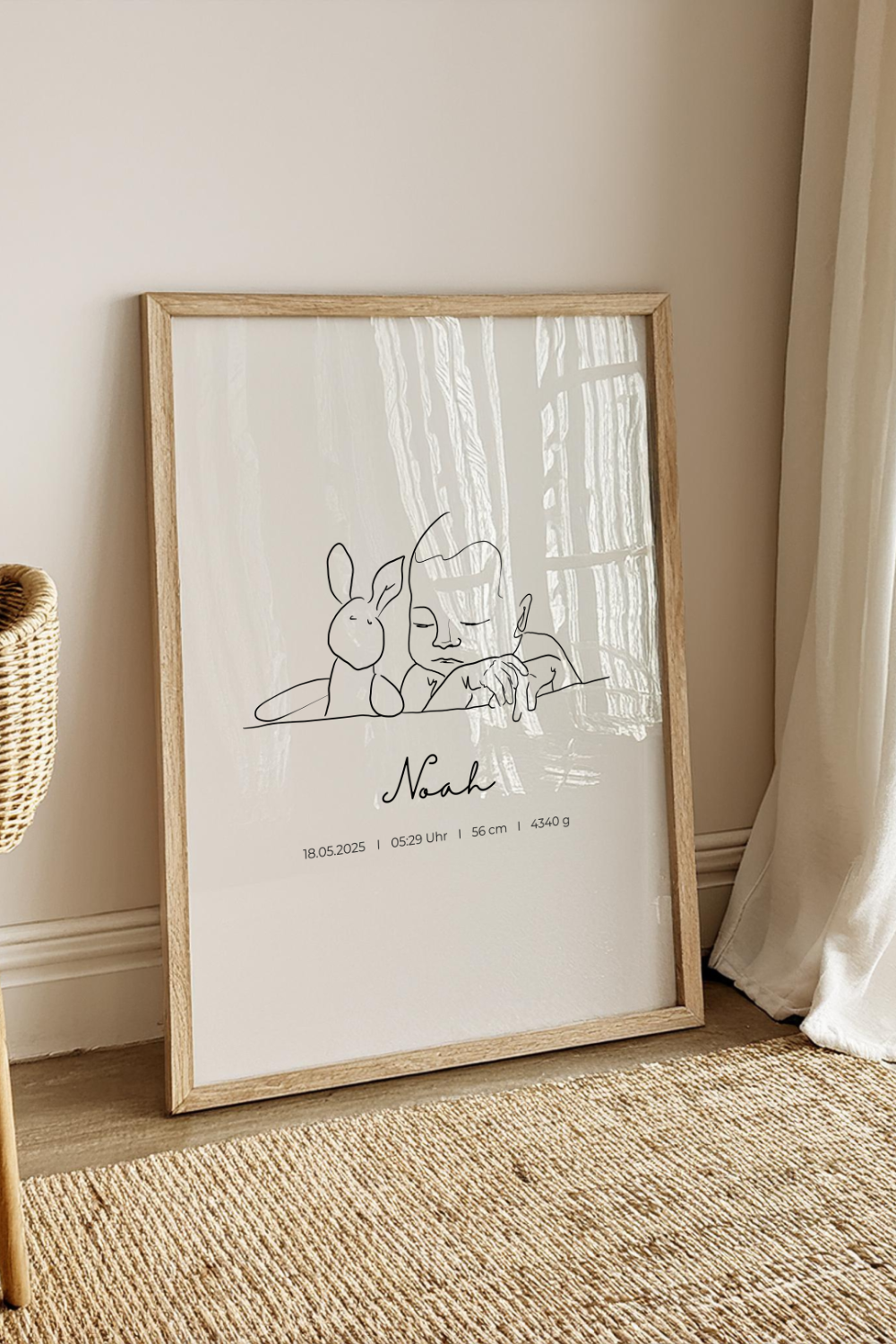 Dein Foto als Line Art | Baby