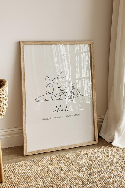 Dein Foto als Line Art | Baby