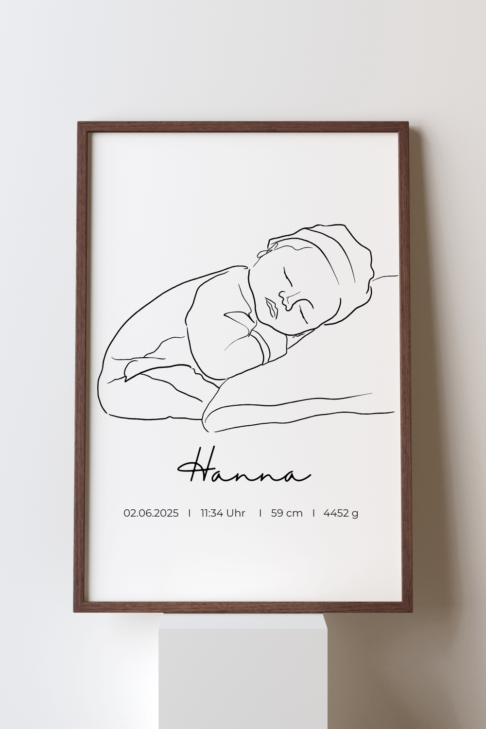 Dein Foto als Line Art | Baby