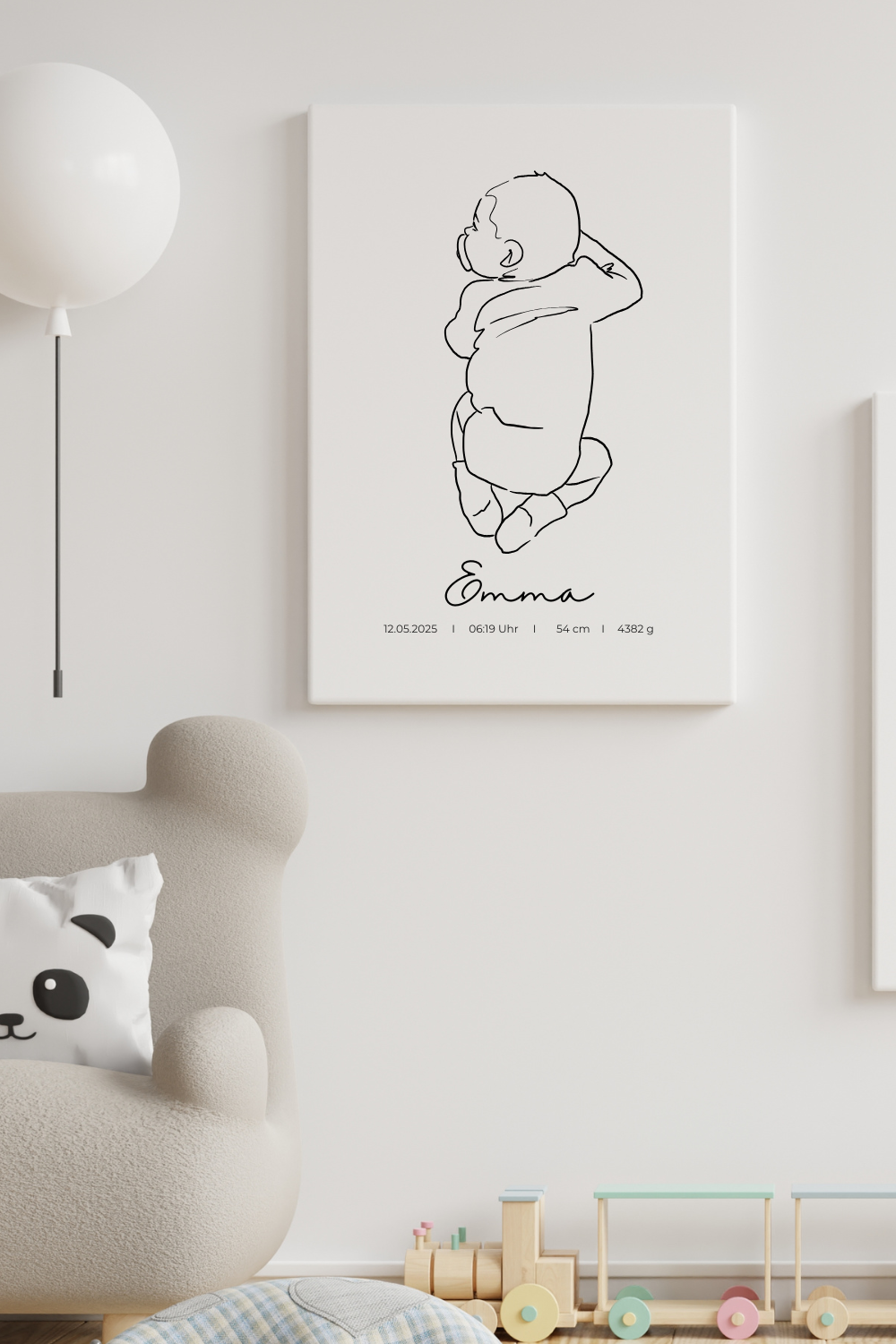 Dein Foto als Line Art | Baby