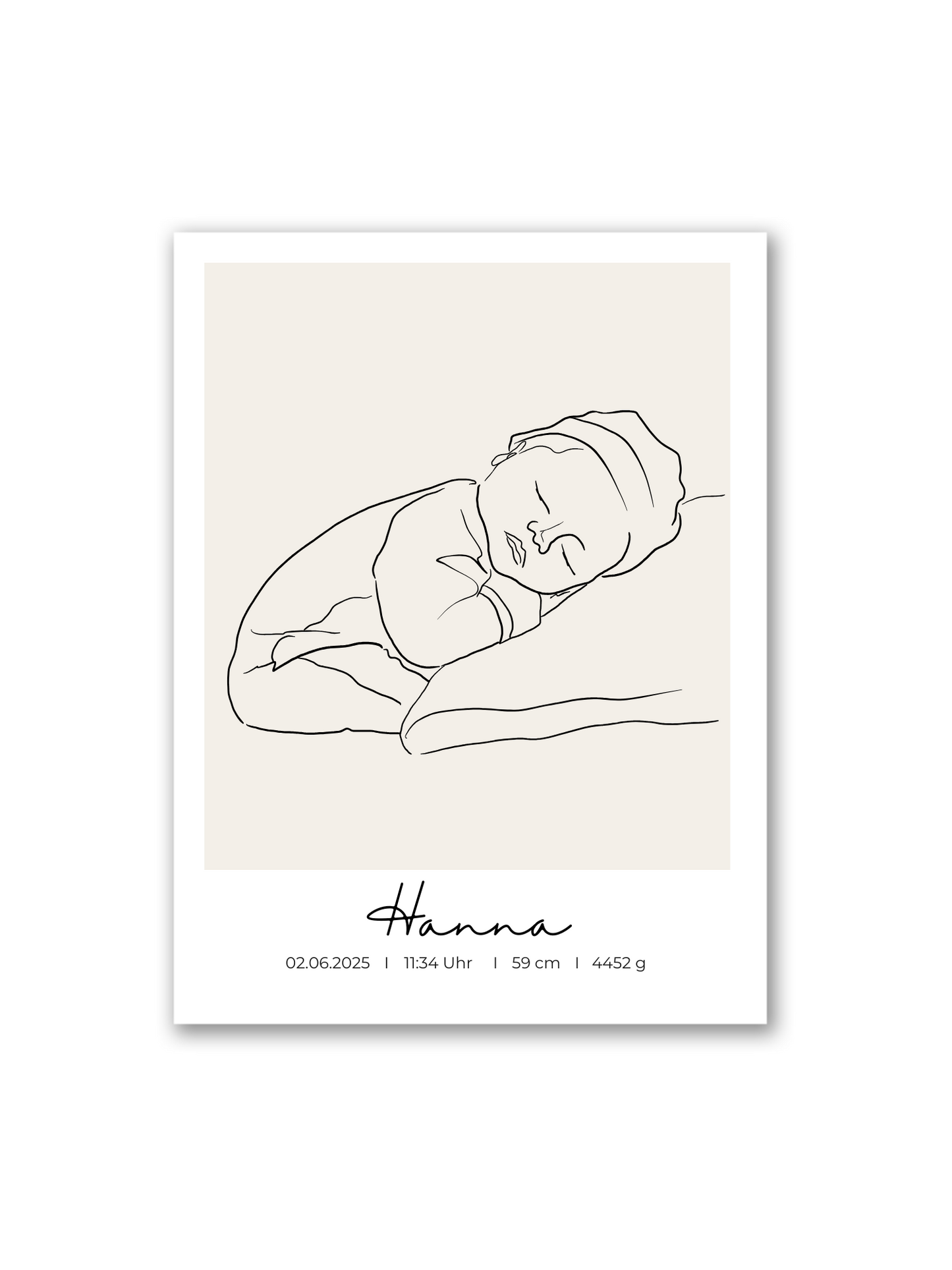 Dein Foto als Line Art | Baby