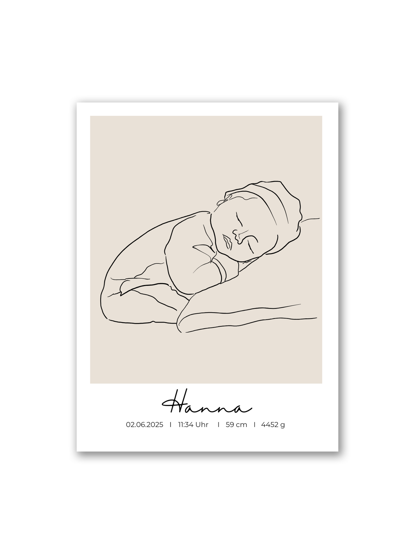 Dein Foto als Line Art | Baby