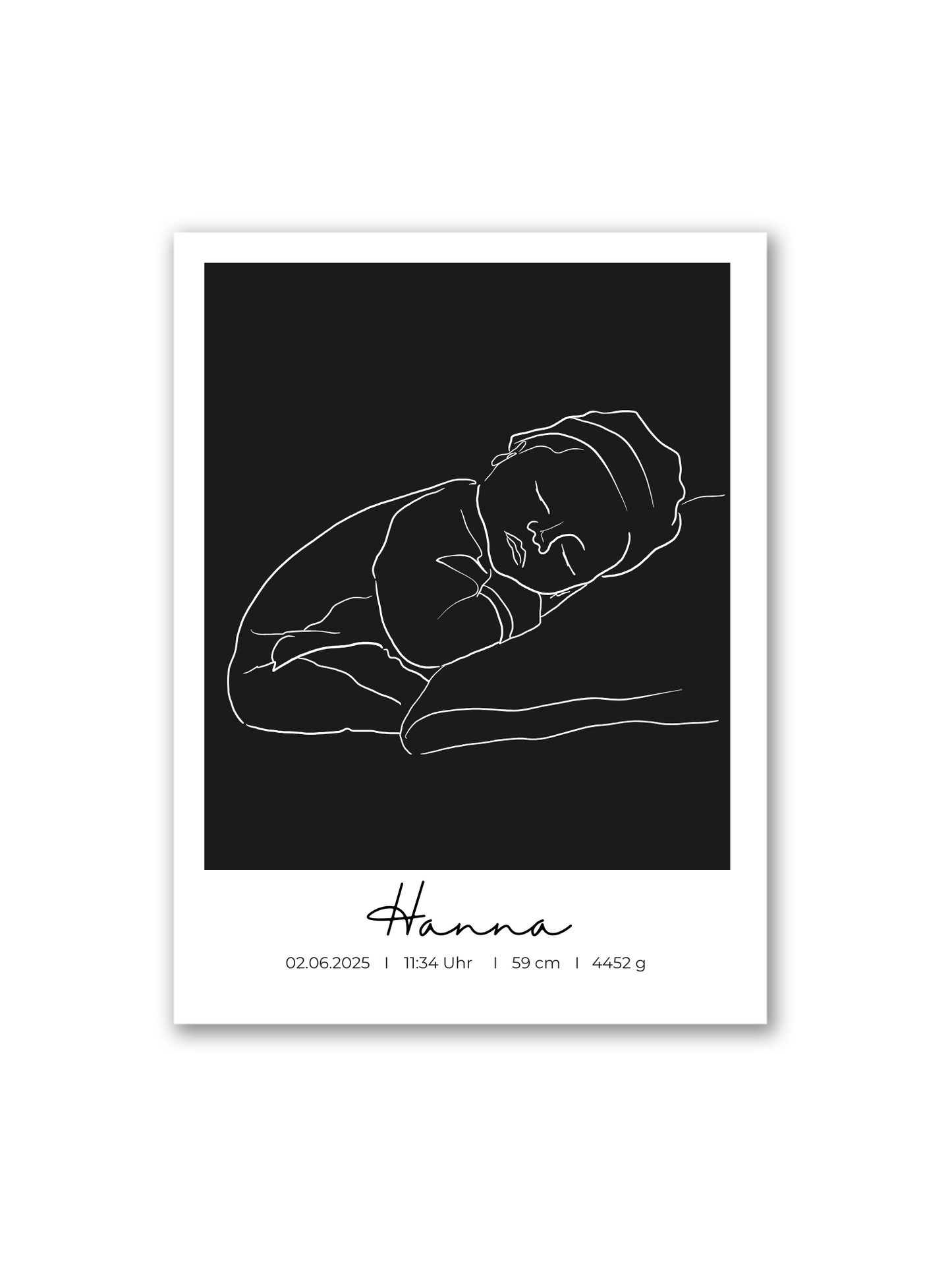 Dein Foto als Line Art | Baby