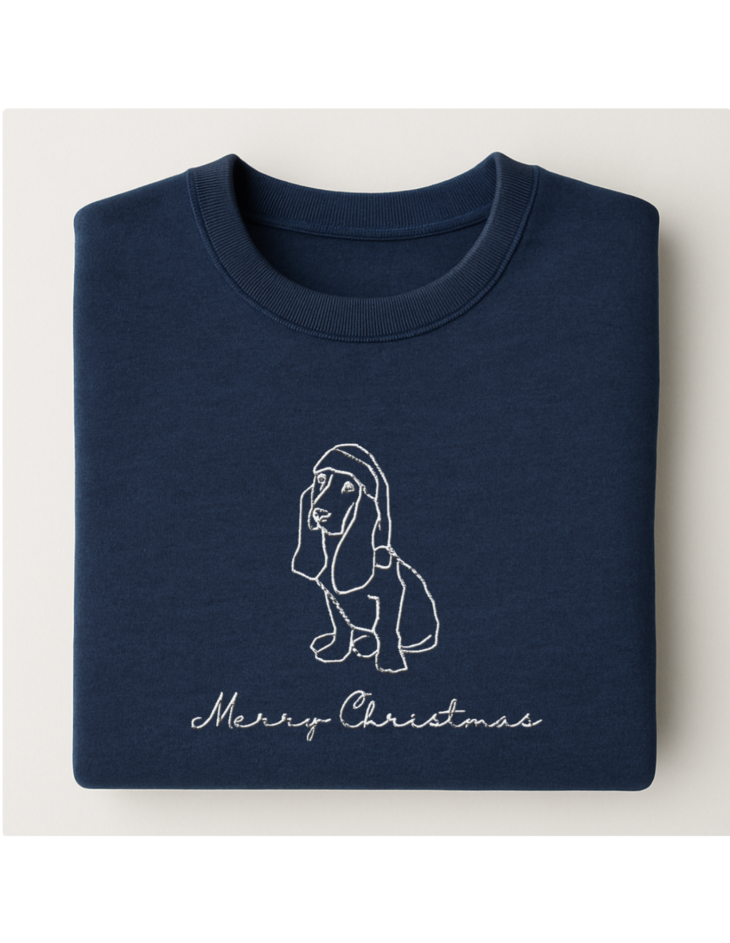 Personalisiertes Line Art Sweatshirt | Foto als Stickerei