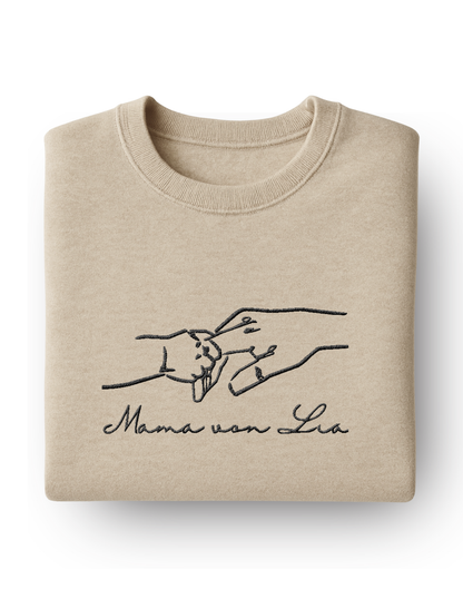 Personalisiertes Sweatshirt für neue Eltern & Großeltern