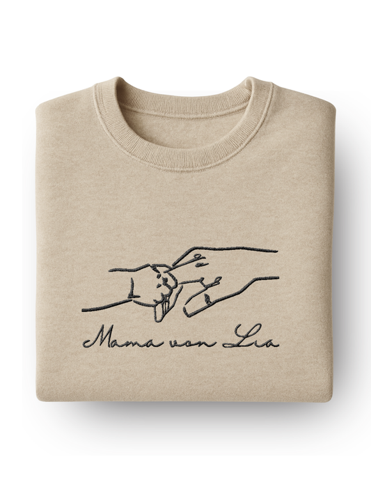 Personalisiertes Sweatshirt für neue Eltern & Großeltern