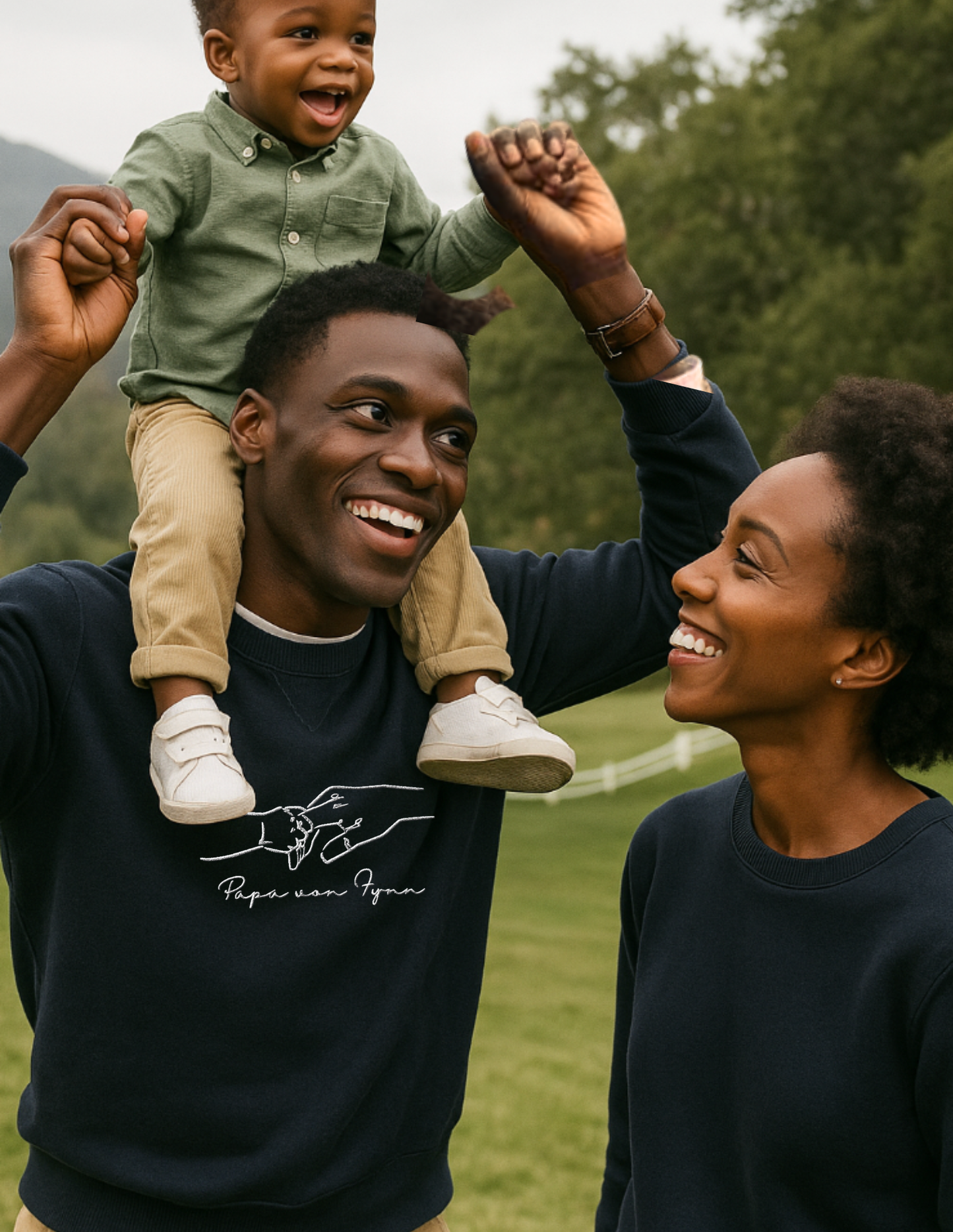 Personalisiertes Sweatshirt für neue Eltern & Großeltern