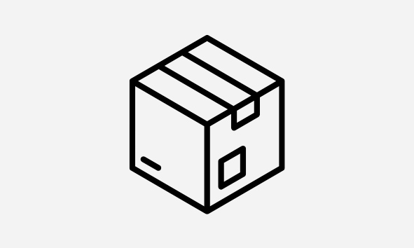 Symbolbild eines Versandpakets – Icon für versandkostenfreie Lieferung ab 49 € bei Sels Studio.